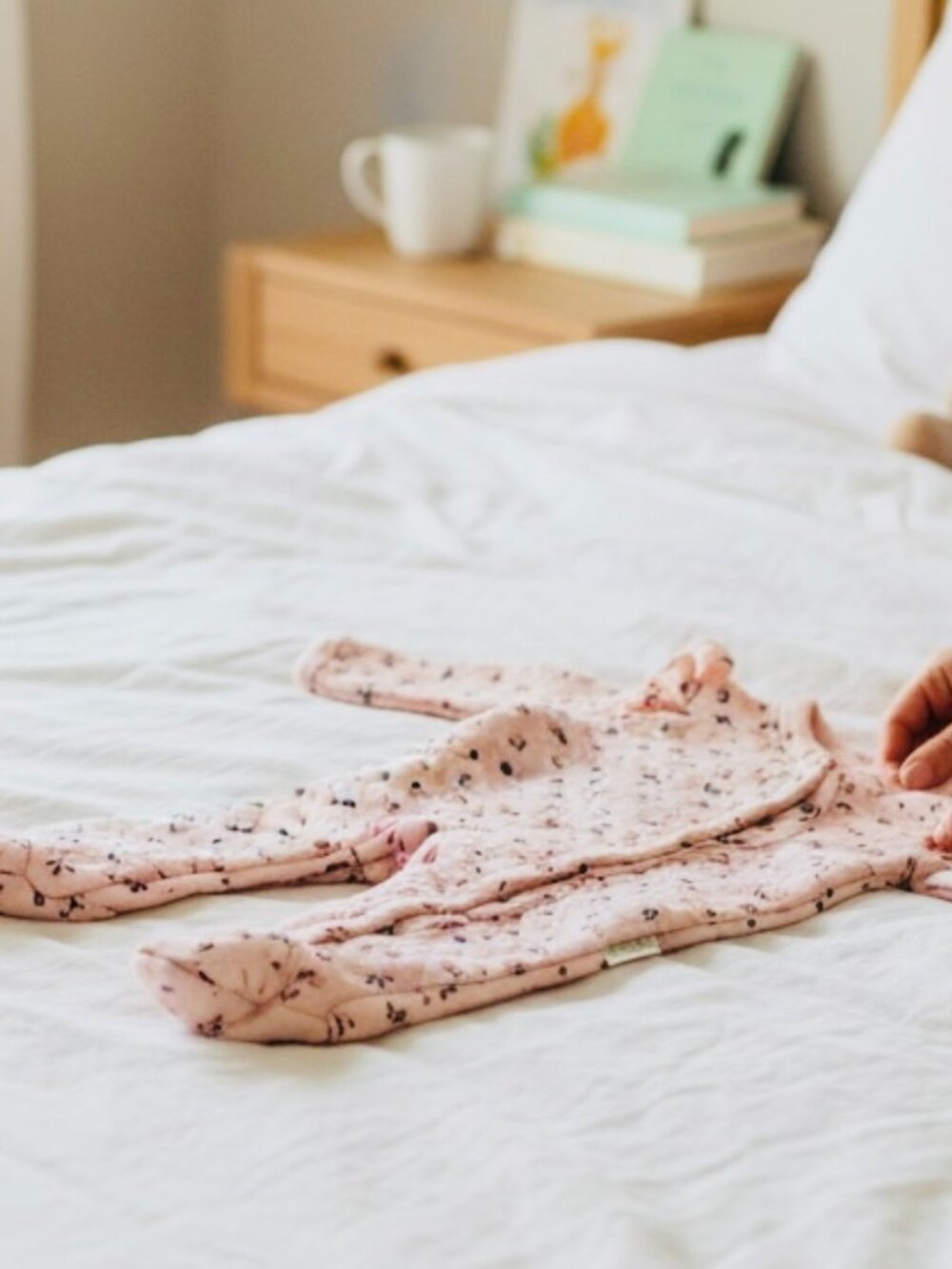 Shabby Chic Baby Girls Quilted Footie Pajama Sleeper